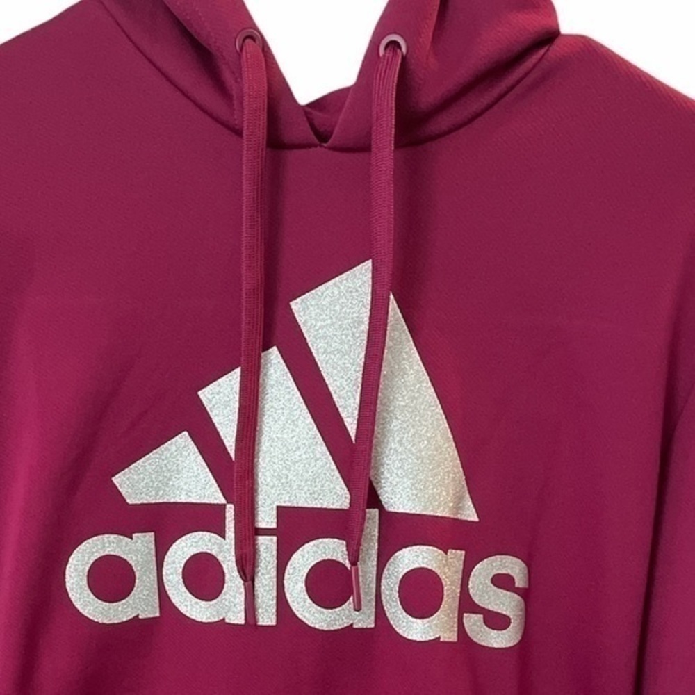 Adidas GG PO Hooded Sweatshirt Aeroready Pullover Top NWT Sz M 12/14 - Picture 8 of 8